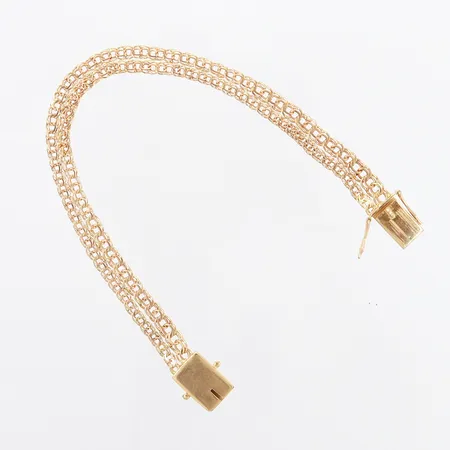 Armband dubbelradigt Bismarck med en berlock, 19cm, bredd: 10mm Vikt: 10 g