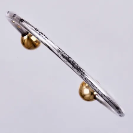 Armring BIO-Ray i metall, ca 62x45mm, bredd ca 4-10mm