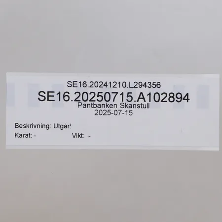 Utgår!
