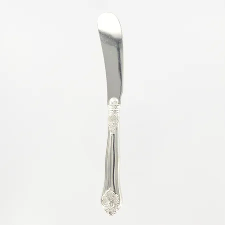 Smörkniv, 17cm, modell Sachsisk, blad och skaft i silver,  Vikt: 34,4 g