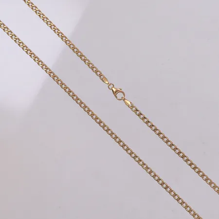 Kedja, pansar, 50cm, bredd: 2,7mm, ihåliga länkar, Guldfynd, 18K Vikt: 4,7 g