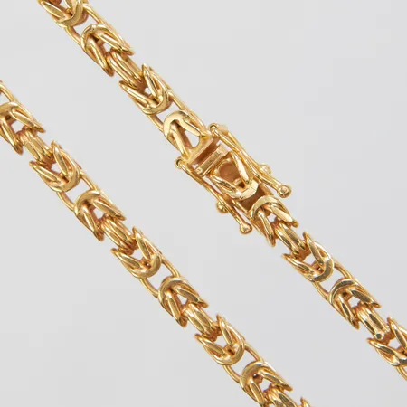 Kedja kejsarlänk, längd ca 54cm, bredd 4mm, 18K Vikt: 58,6 g