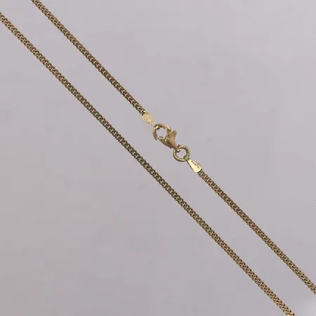 Kedja, pansarlänk, 45,5cm, bredd: 1,8mm, 14K Vikt: 5,7 g