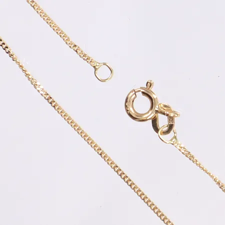 Halskedja pansar, 42cm, bredd 1mm, 18K Vikt: 1,7 g