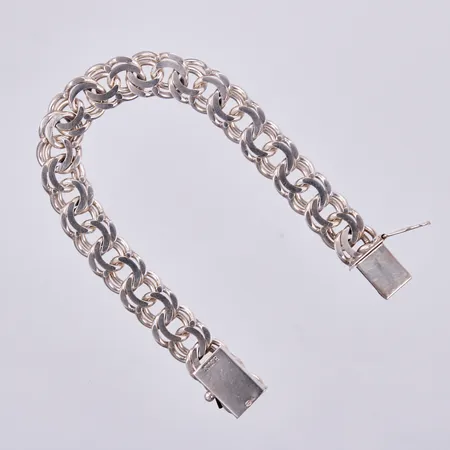 Armband Bismarck, längd: ca 19cm, bredd: ca 11mm, 830/1000 silver  Vikt: 29,8 g