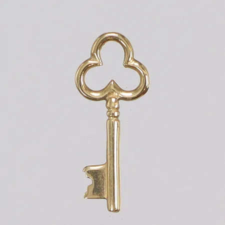 Hänge, nyckel, 18x7mm, GHA, 18K  Vikt: 0,5 g