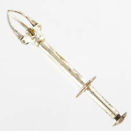 Sockertång, ca 12cm, vitmetall Vikt: 0 g