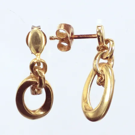 Ett par örhängen., längd 2cm, 18k  Vikt: 2,9 g