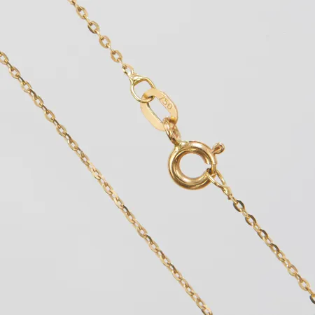 Kedja Ankar, ca 45,5cm, bredd 0,7mm, GHA, 18K Vikt: 1,2 g