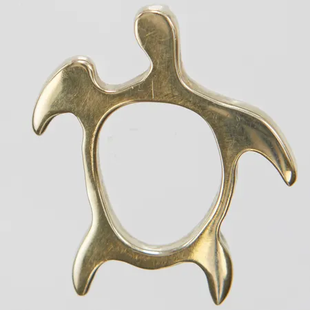 Hänge, längd ca 24mm, bredd 20mm, vitguld, 18K Vikt: 3,6 g