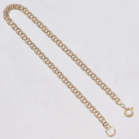 Armband Bismarck, längd 19,5 cm, bredd 3 mm, 18K. Vikt: 4,1 g