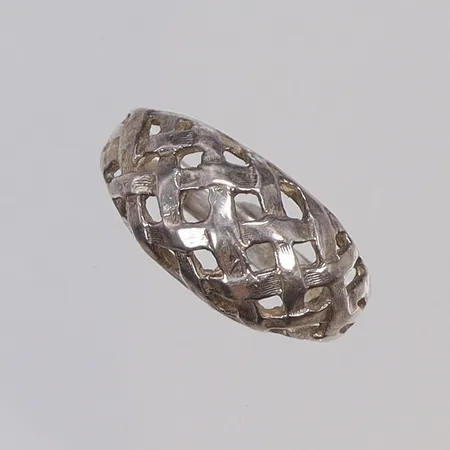Ring med genombrutet mönstret stl 16 bredd 2-9mm silver 925/1000