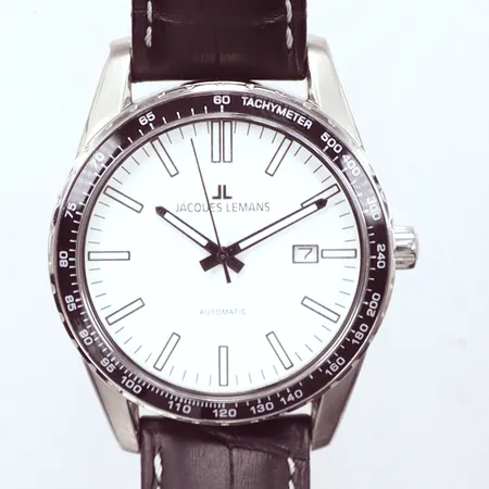Herrur Jacques Lemans  JL automatisk, Ø44mm, skinnband  Vikt: 0 g