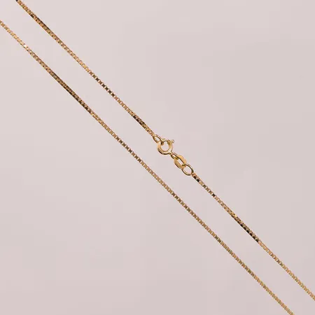 Kedja Venezia, 42cm, bredd:1mm, 18K 4,5g.