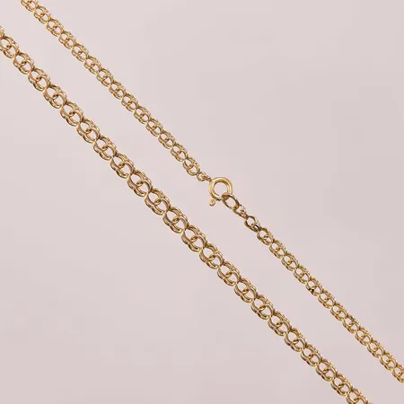 Collier Bismarck, 50cm, defekt lås, 18K 10,1g.