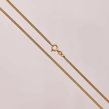 Kedja, 56cm, bredd:2mm, 18K 8,9g.
