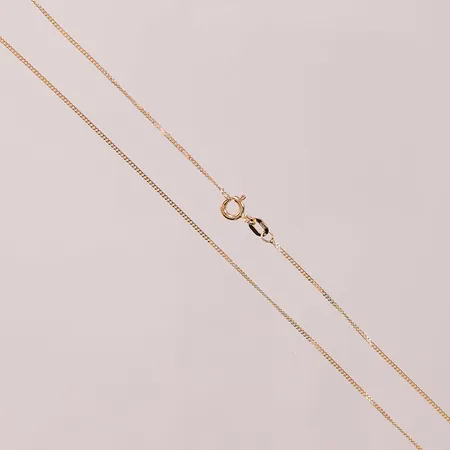 Kedja pansar, 38cm, bredd:0,5mm, 18K 1,5g.