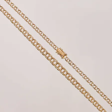 Collier Bismarck, 42cm, bredd:4-6mm, 18K 9,8g.