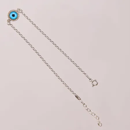 Armband "öga", 18-21cm, 925/1000 Silver 2,4g.