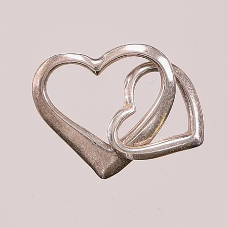 Hänge "hjärtan", 23mm, 925/1000 Silver 1,1g.