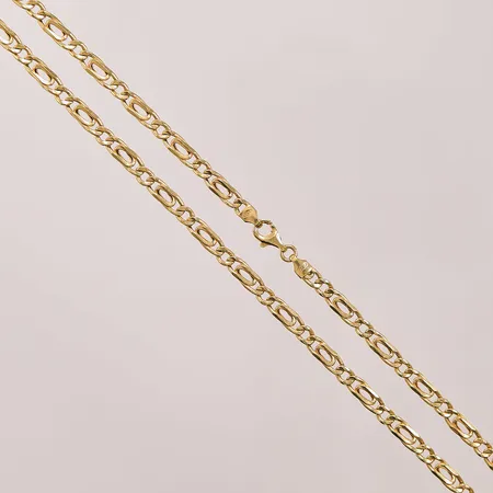 Kedja, 44cm, bredd:4mm, ihålig, 18K 7,1g.