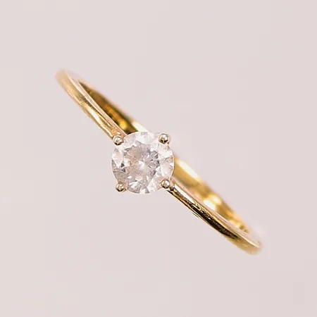 Ring, Ø19, förgylld, 925/1000 Silver 1,8g.