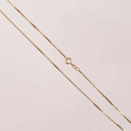 Kedja, 44cm, bredd:1mm, 18K 6,1g.