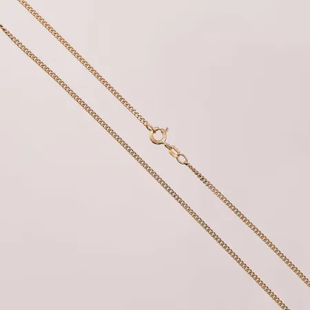 Kedja, 42cm, bredd:1mm, 18K 5,5g.