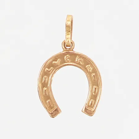 Hänge hästsko, 15x10mm, 18K Vikt: 0,3 g