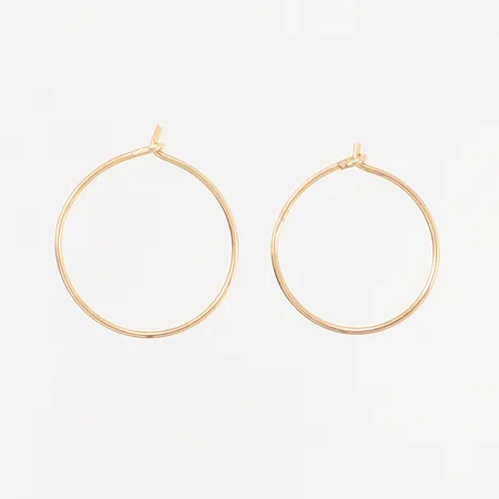 Ett par örhängen Creoler, Ø10mm, 18K Vikt: 0,2 g