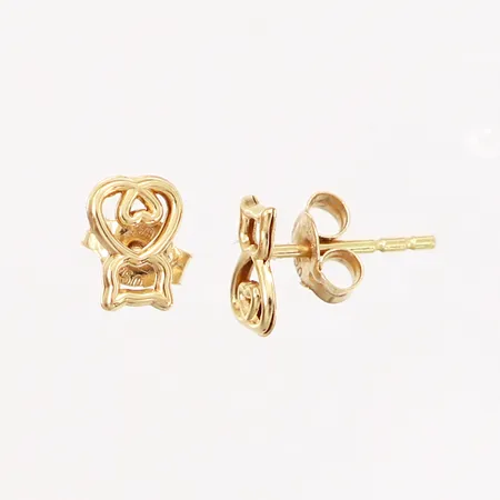 Ett par örhängen, 6,5x5mm, 18K Vikt: 0,5 g