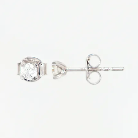Ett par örhängen vitguld,  Story of Love, briljantslipade diamanter 0,25ctv, H/SI, garantibevis & kvalitetsbevis från Guldfynd, Nypris 9998kr, 18K  Vikt: 0,9 g