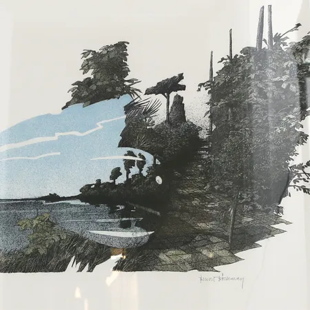 Litografi, signerad Bengt Böckman, numrerad 171/225, bildmått 36x48cm, rammått 50,5x60,5cm Vikt: 0 g Skickas med postpaket.