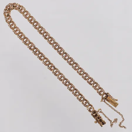 Armband, Bismarck, Nordguld år 1952, 19cm, bredd 4,4mm, säkerhetskedja defekt, 18K  Vikt: 7,2 g