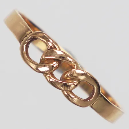 Ring, Pansar, stl 17¾, bredd 2-4,5mm, 18K  Vikt: 1,4 g