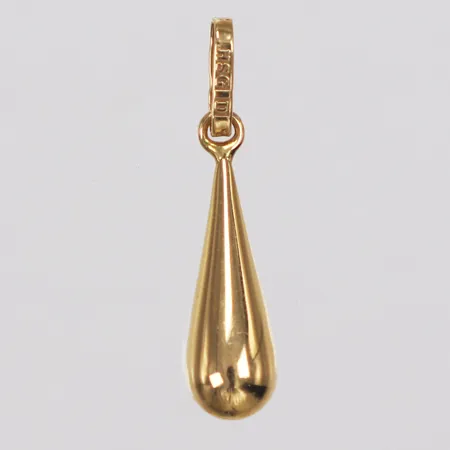 Hänge, droppe, Hedberg år 1983, 23mm, 18K  Vikt: 0,5 g