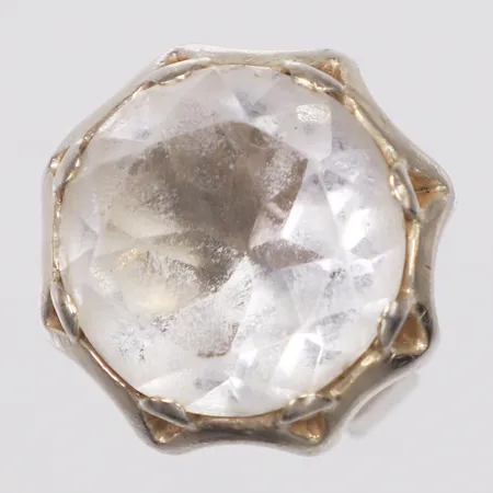 Ring, bergkristall, Bengt Hallberg år 1974, reglerbar storlek, bredd 5-18,7mm, skev, 925/1000 silver Vikt: 10 g