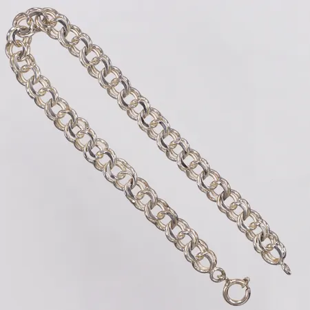 Armband, Bismarck, 19,5cm, bredd 6,8mm, silver Vikt: 11 g