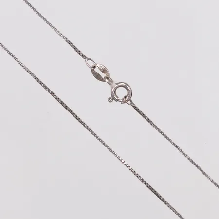 Kedja, Venezia, Guldfynd, 41,5cm, bredd 0,8mm, 925/1000 silver Vikt: 1,8 g
