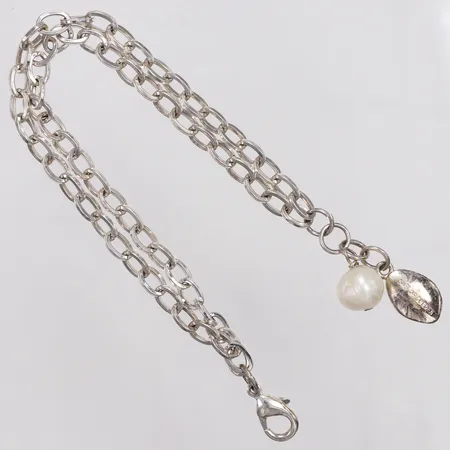 Armband, dubbelradig, Snö of Sweden, 20cm, berlock pärla, metall