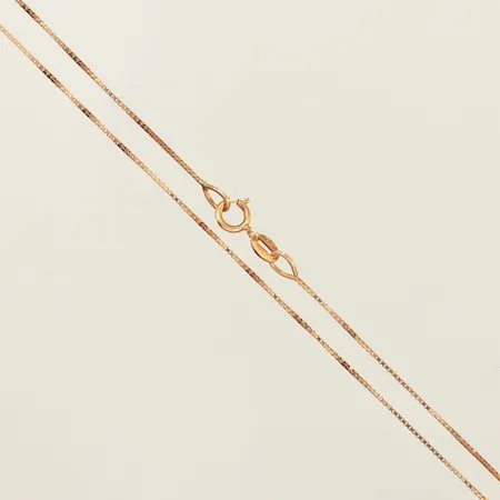 Kedja Venezia, ca 43cm, bredd ca 0,6mm, 18K Vikt: 1,2 g
