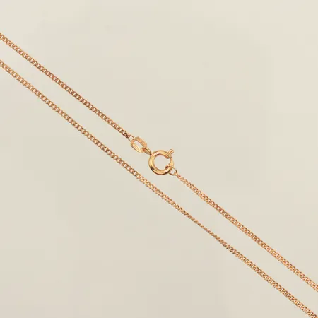 Kedja pansar, längd 46cm, bredd 1,3mm, 18K Vikt: 3 g