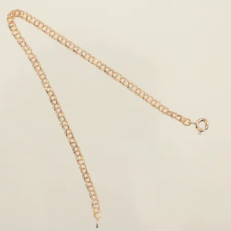 Armband Bismarck, längd 19cm, bredd 3,1mm, lås i 14K, 18K bruttovikt: 2,3g 