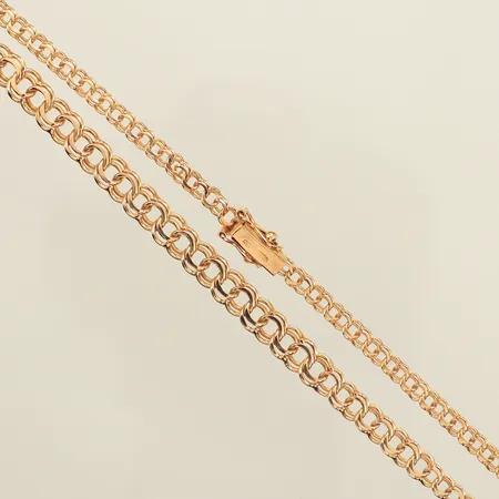 Collier doserad bismarck, längd 42cm, bredd 3,5-5,9mm, 18K Vikt: 12,5 g