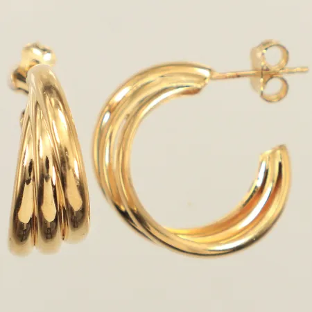 Ett par örhängen, längd 22mm, bredd 8,8mm, 14K  Vikt: 5,5 g