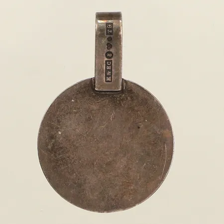 Hänge, Ø ca 22mm, gravyr, silver Vikt: 3,4 g