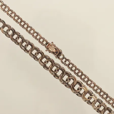 Collier doserad bismarck, längd 44cm, bredd 5-9,9mm, 925/1000 silver Vikt: 20,1 g