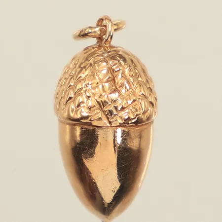 Hänge ekollon, längd 14,8mm, bredd 8,7mm, 18K  Vikt: 0,8 g