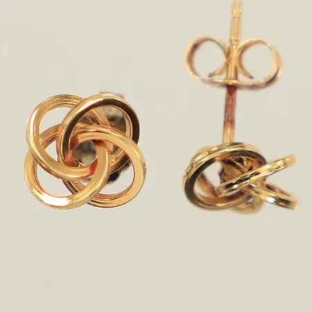 Ett par örhängen, Ø8,1mm, 18K  Vikt: 0,9 g
