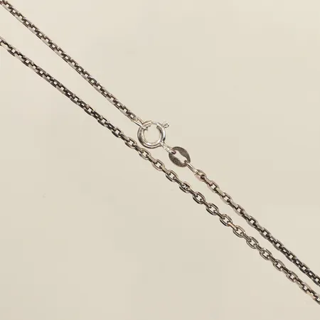 Kedja Ankar ca 79cm, bredd ca 2mm, oxiderad, Italien, 925/1000 silver100 Vikt: 7,7 g
